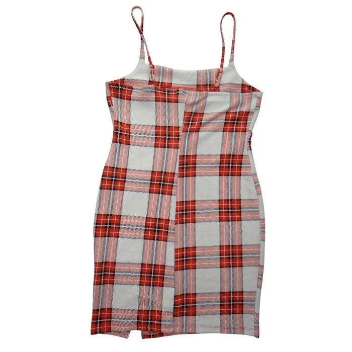 Almost Famous Women's Plaid Dress   Spaghetti Strap1