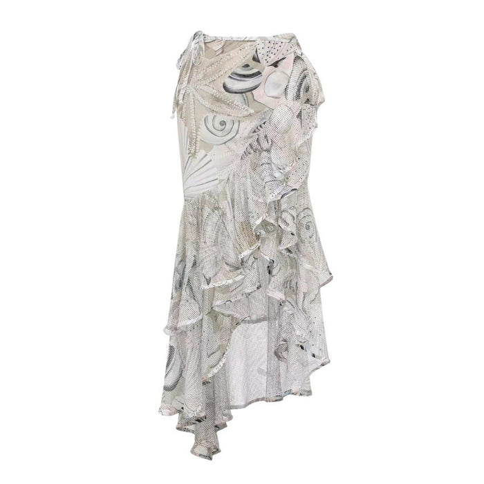 Alora Swimsuit Wrap Skirt - White