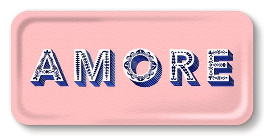 Tray 32x15cm Amore/light pink - IT