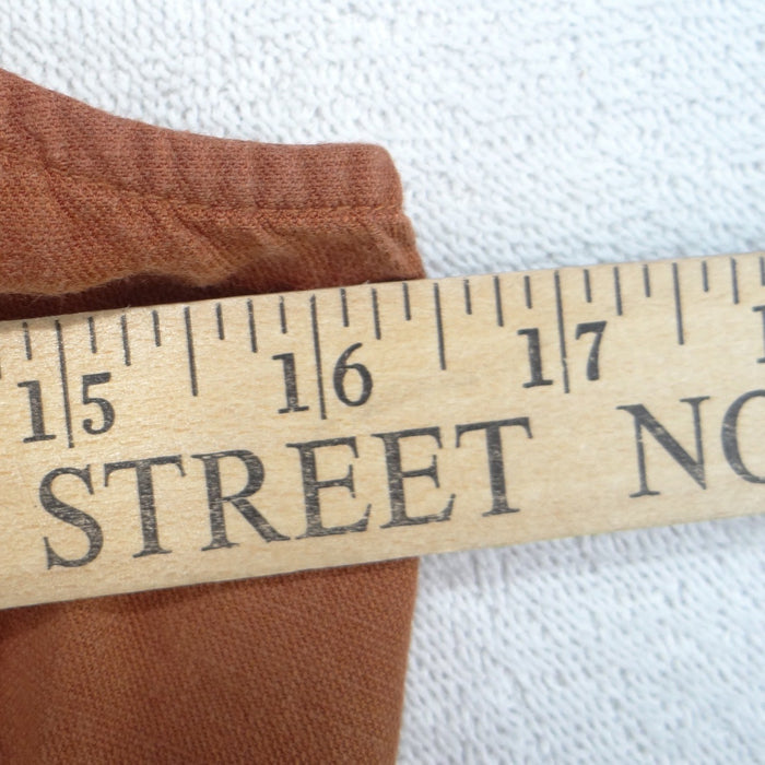 Ann Taylor Factory Burnt Orange Sleeveless Wide Leg Button Front Jumpsuit 03