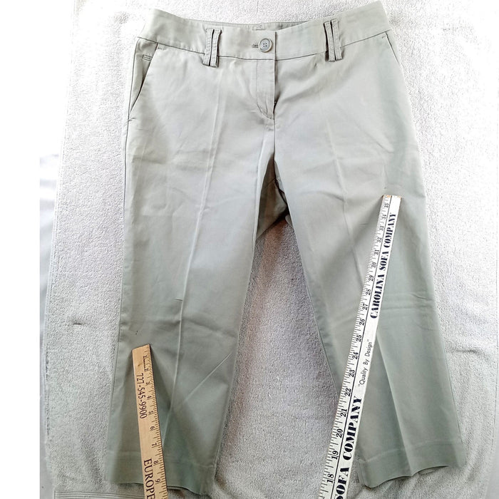 Ann Taylor LOFT Petites Julie Crop Pants Light Khaki Stone Size 10P3