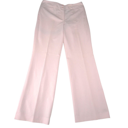 Ann Taylor Womens Light Pink Wide Leg Dress Pants Trousers Size 10 Office Career0