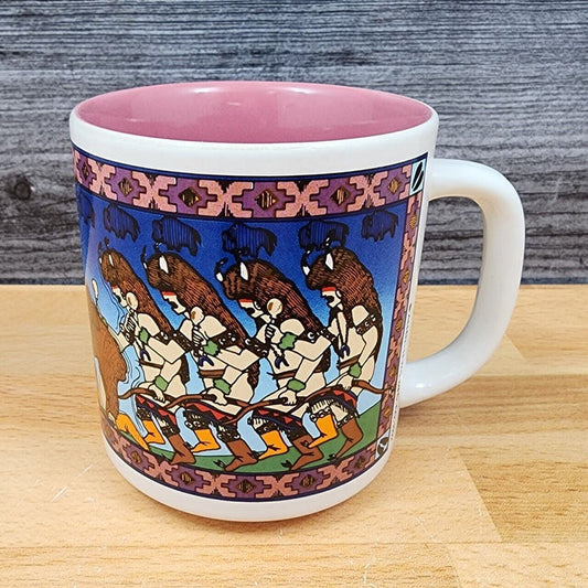 Apache Buffalo Mug Allen-Lewis 1992 Utah Rod Verlarde Jicarilla 10 Oz Coffee Cup