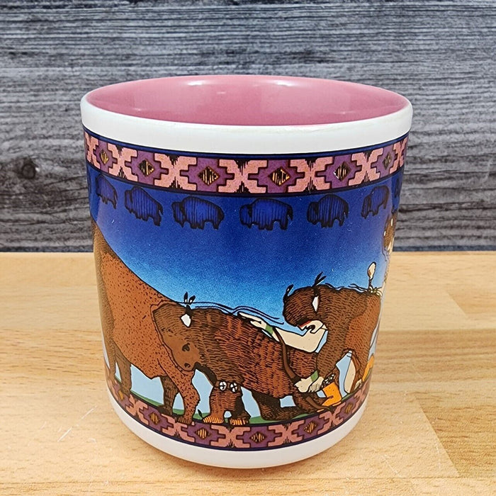Apache Buffalo Mug Allen-Lewis 1992 Utah Rod Verlarde Jicarilla 10 Oz Coffee Cup