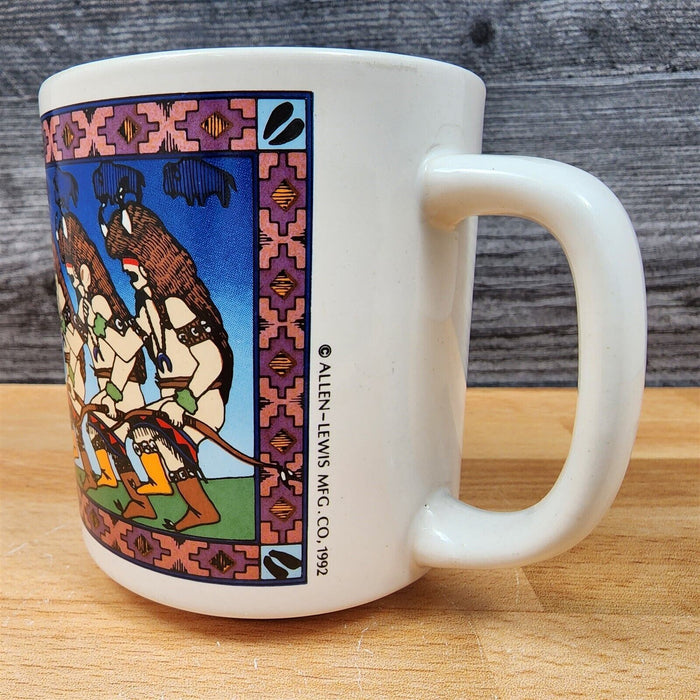 Apache Buffalo Mug Allen-Lewis 1992 Utah Rod Verlarde Jicarilla 10 Oz Coffee Cup