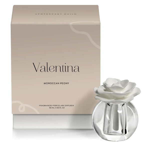APOTHECARY GUILD VALENTINA CRYSTAL BALL DIFFUSER, MOROCCAN PEONY