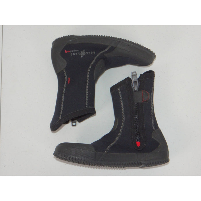 Aqua Lung SuperZip Ergo 5mm Neoprene Dive Boots Black Red Mens 5 Womens 6 37281