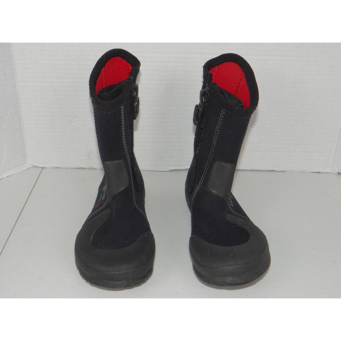 Aqua Lung SuperZip Ergo 5mm Neoprene Dive Boots Black Red Mens 5 Womens 6 37284