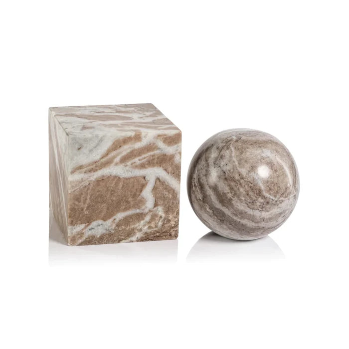 ARABESCATO MARBLE BOOKEND - BALL