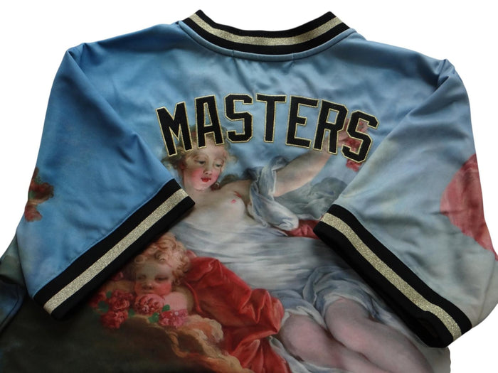 Artistic Print Short Sleeve Men's T Shirt with 'Pablo' and 'Masters' Lettering1