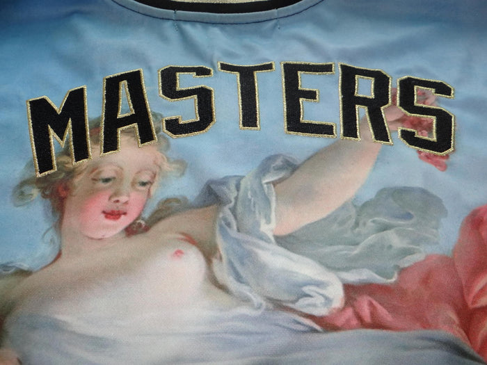 Artistic Print Short Sleeve Men's T Shirt with 'Pablo' and 'Masters' Lettering4