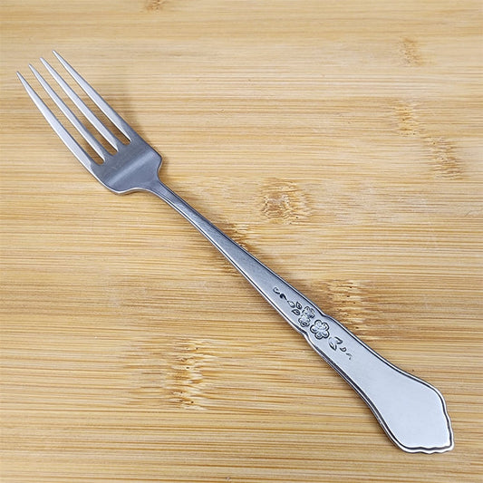 Ashmore Oneida Dinner Fork Stainless Burnished Handle Flatware
