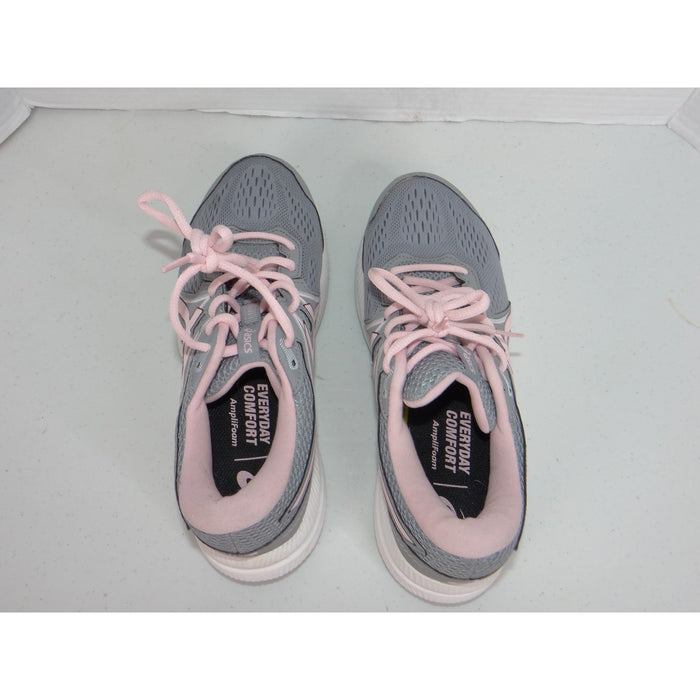 Asics Gel Contend 7 Womens 7 Wide Grey Pink Running Shoes 1012A9104