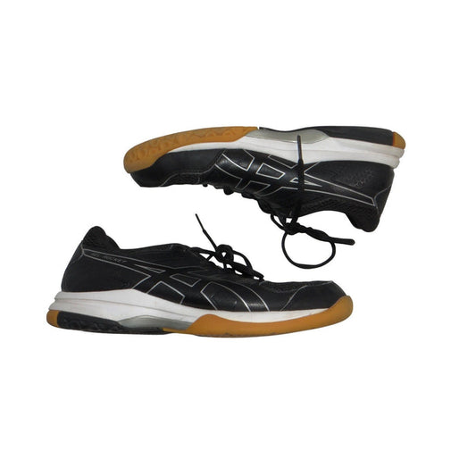 Asics Gel Rocket 8 Mens 7 Volleyball Shoes Black Silver B756Y Indoor Court Gum0
