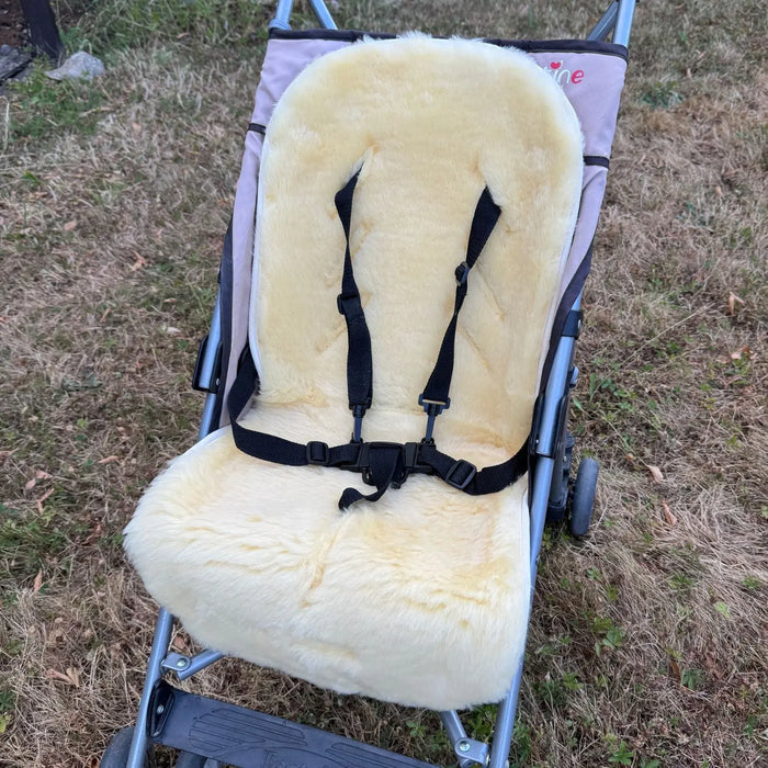 Assise en peau d'agneau Deluxe pour poussette et siège auto Kaiser