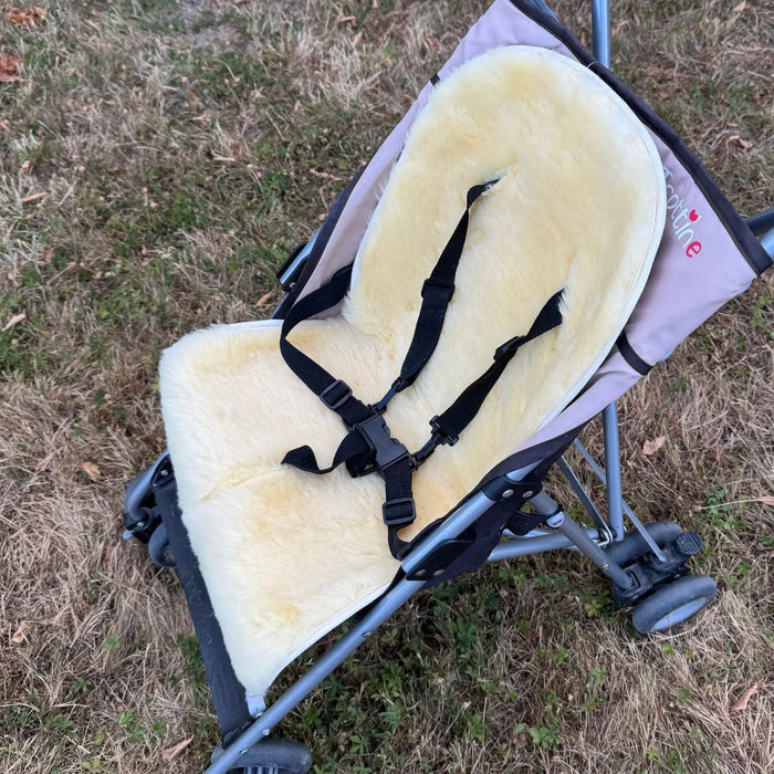 Assise en peau d'agneau Deluxe pour poussette et siège auto Kaiser