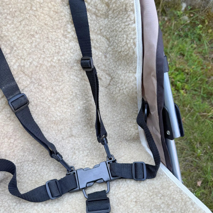 Assise pour poussette & siège auto en laine Sassoupi - Beige