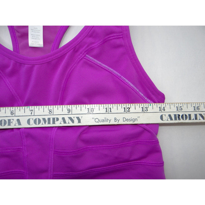 Athleta Womens Purple Racerback Workout Tank Top Built in Bra Style 819383 Small4