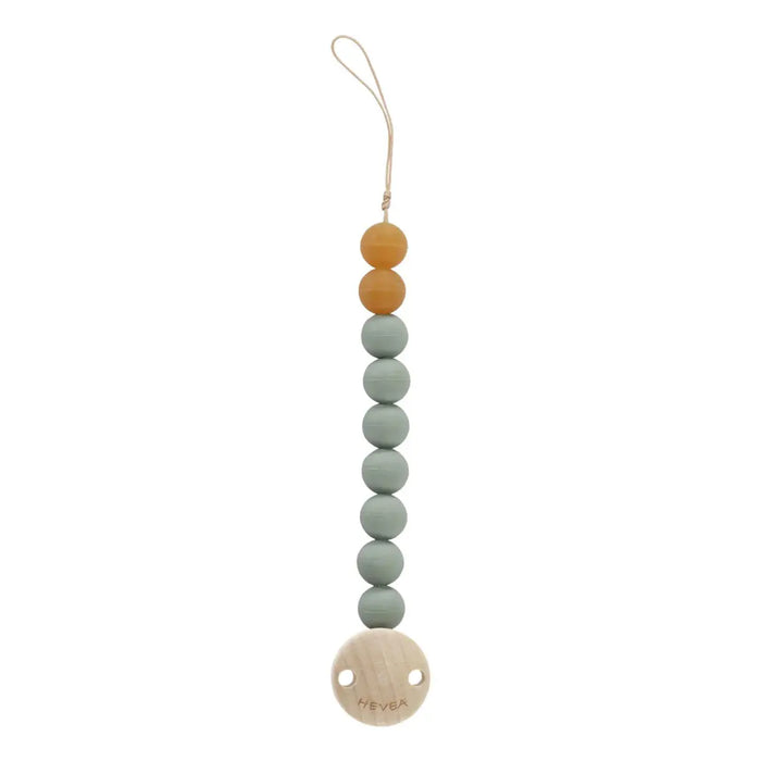Attache-sucette en caoutchouc naturel Hevea - Seafoam blue