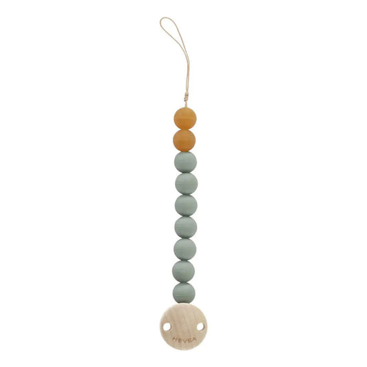 Attache-sucette en caoutchouc naturel Hevea - Seafoam blue