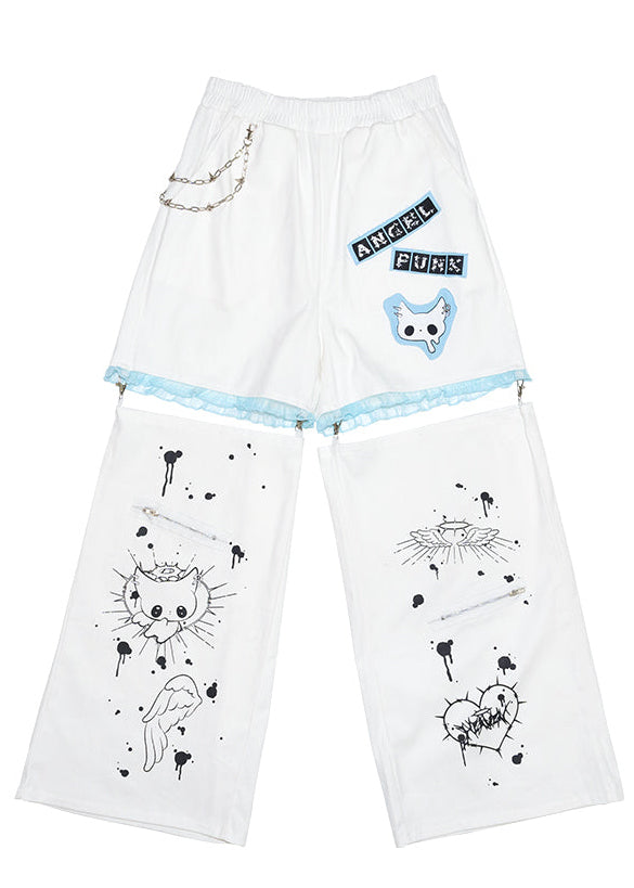 Baby Punk Angel Punk Detachable Cargo Pants