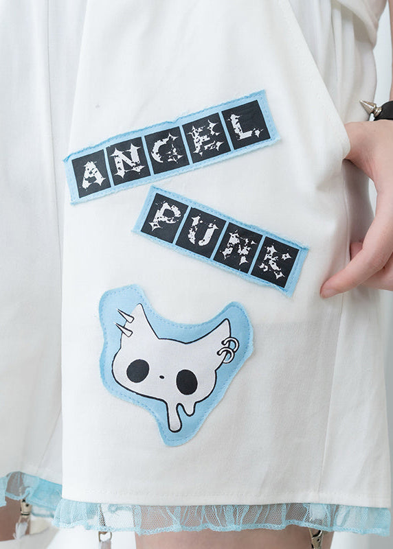 ACDC Rag Baby Punk Angel Punk Detachable Cargo Pants — model view