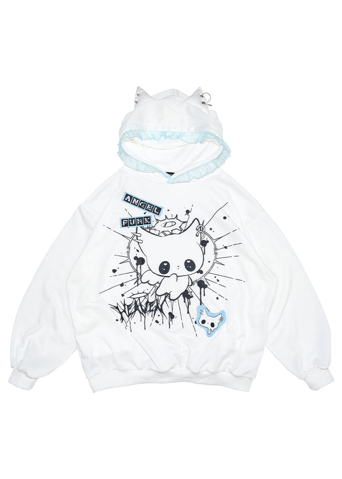 Baby Punk Angel Punk Oversized Hoodie