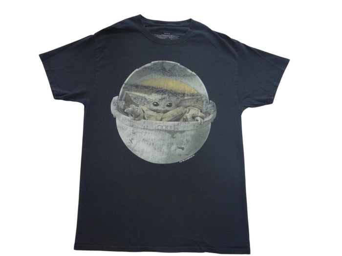 Baby Yoda Graphic T-Shirt - Black0