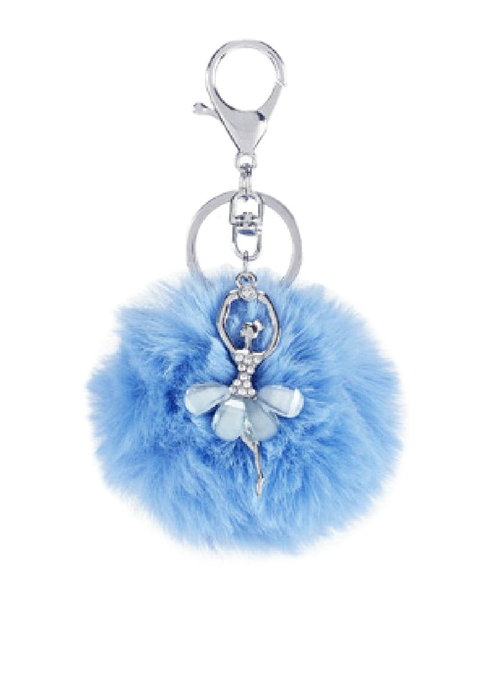 Ballerina Pom-Pom Keychain