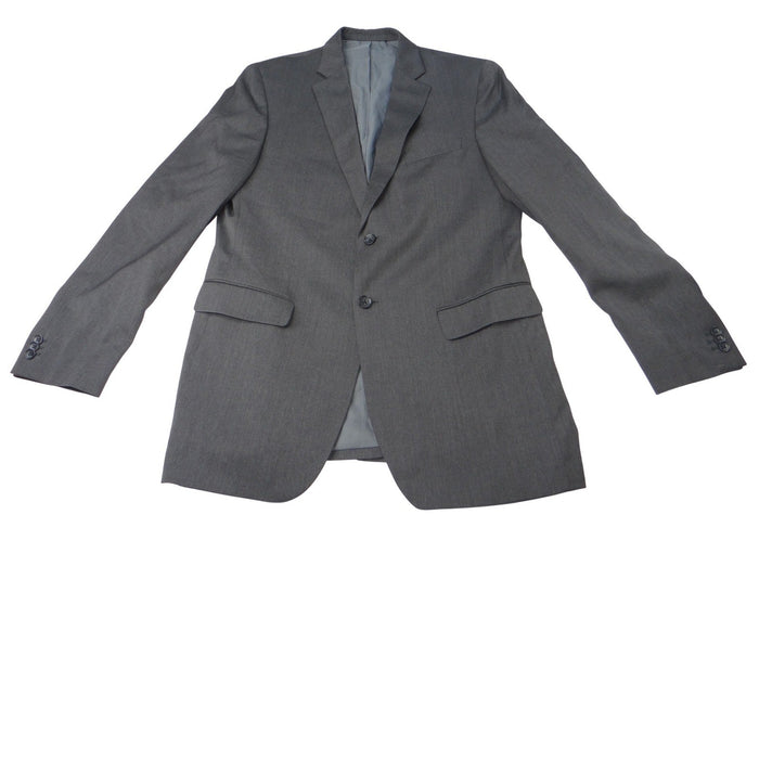 Banana Republic Modern Fit 42L Charcoal Grey Wool Blend Suit Jacket Blazer0