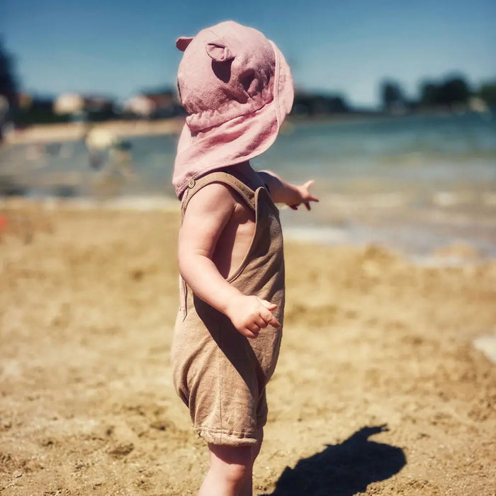 Barboteuse bébé évolutive en chanvre & coton bio Manymonths - Sea Glass