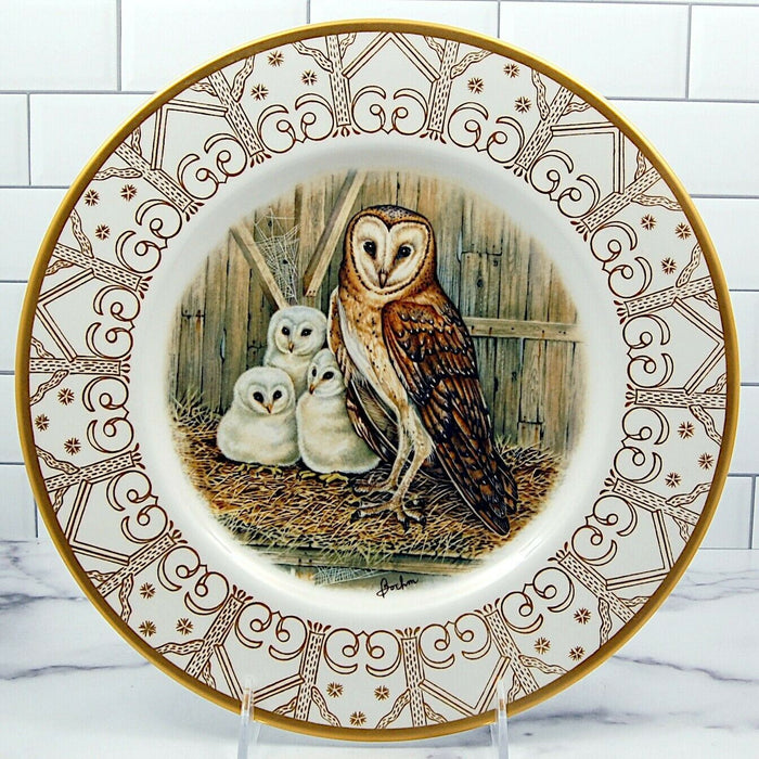 Barn Owl The Edward Marshall Boehm Owl Plate Collection Limited No Box 10 5/8"