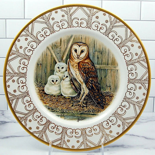 Barn Owl The Edward Marshall Boehm Owl Plate Collection Limited No Box 10 5/8"