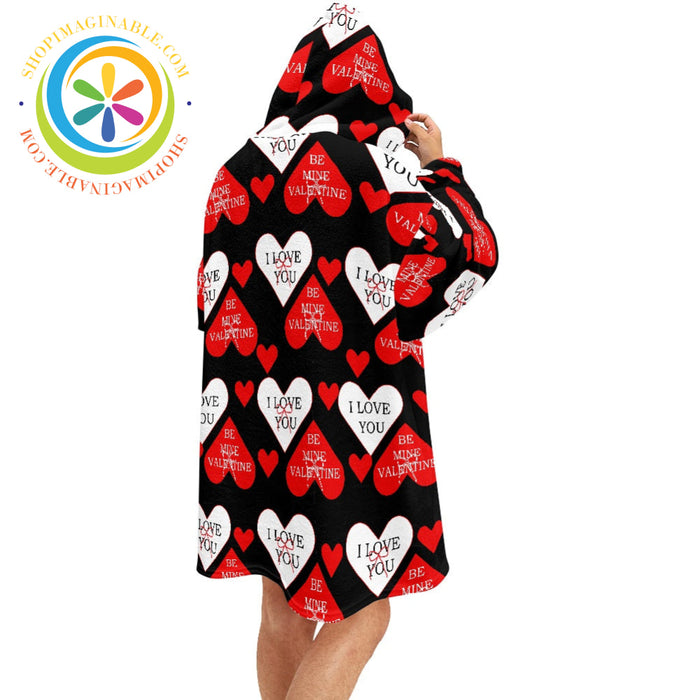 Be My Valentine - Blanket Hoodie white / ONESIZE