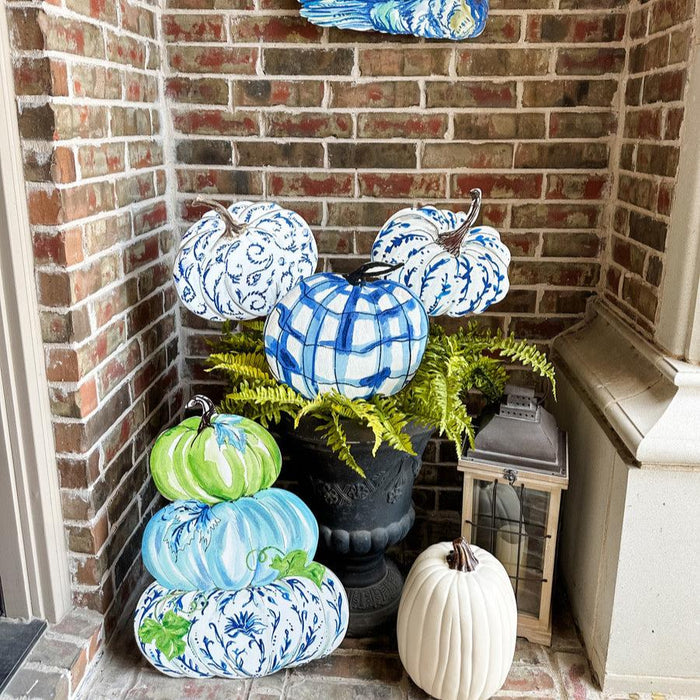 Beck’s Blue & White Pumpkins