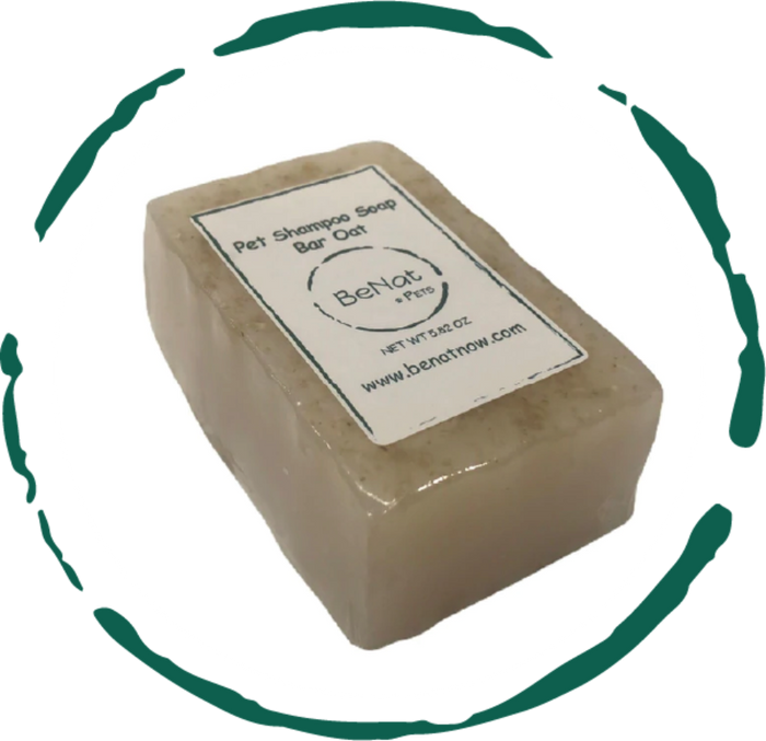 Other view of BeNat Pets All-Natural Oat Pet Shampoo Bar 5.8 oz product box for dogs and cat
