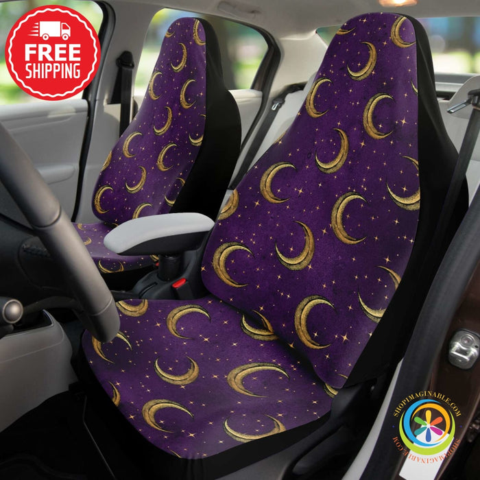 Bewitched Crescent Moon Car Seat Covers-ShopImaginable.com