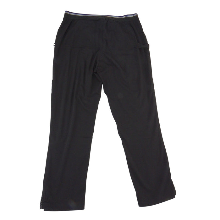 Beyond Scrubs Black Cargo Scrub Pants Womens Petite Medium PM Straight Leg 33850