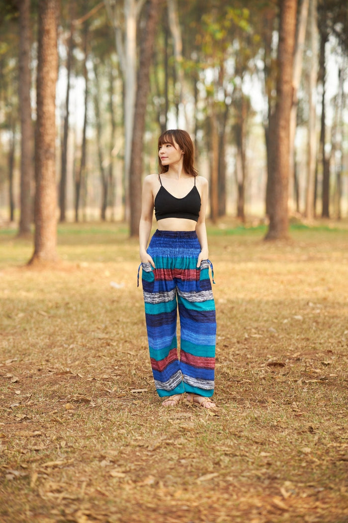 Big Striped Harem pants - Lannaclothesdesign Shop