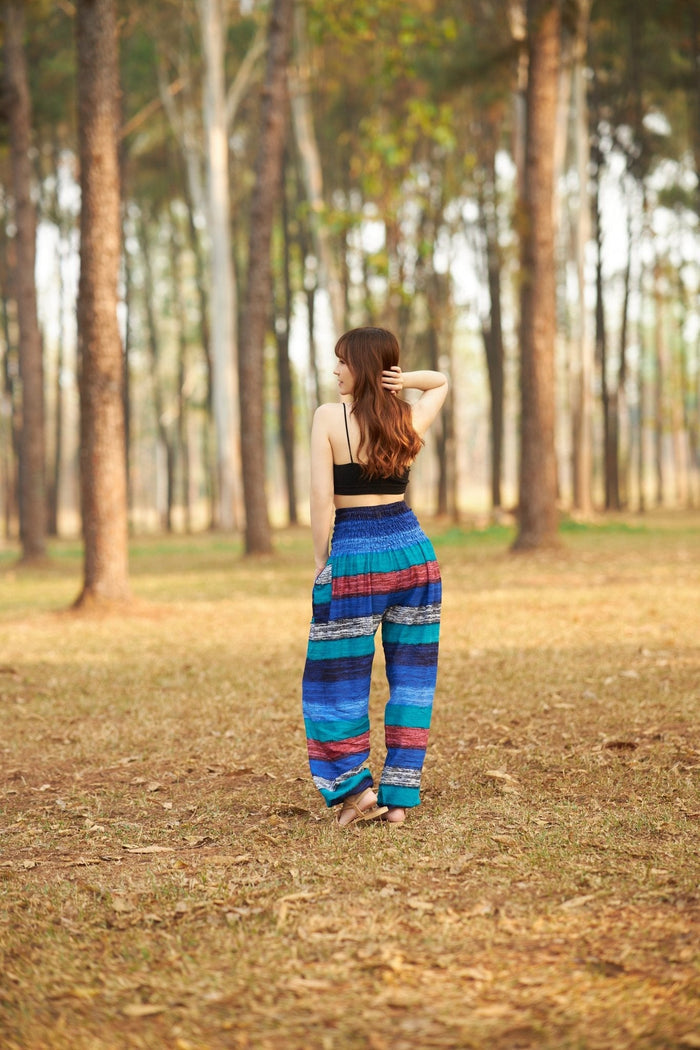 Big Striped Harem pants - Lannaclothesdesign Shop
