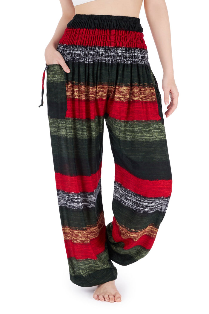 Big Striped Harem pants - Lannaclothesdesign Shop