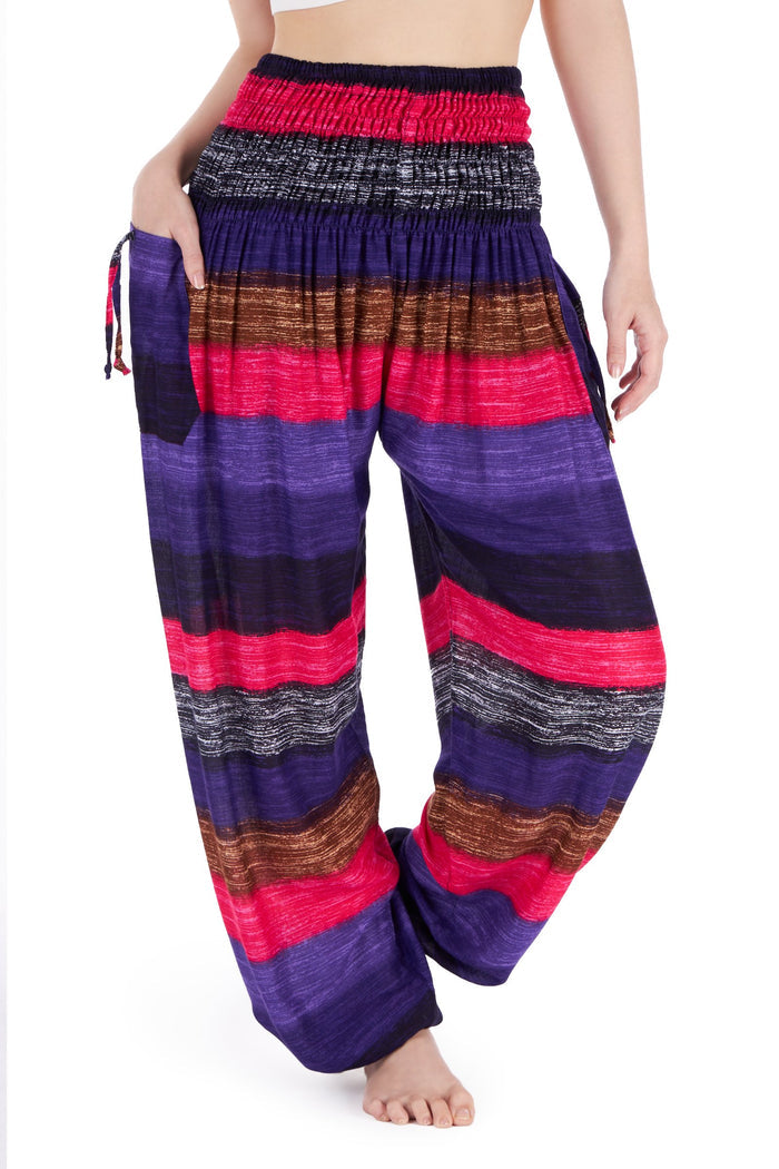 Big Striped Harem pants - Lannaclothesdesign Shop
