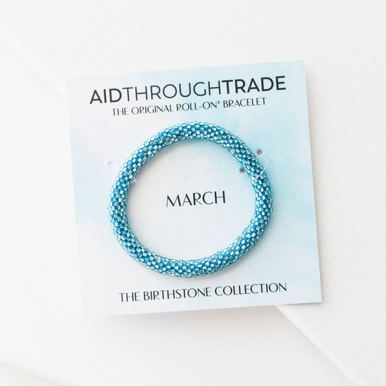 March Birthstone Roll-On® Bracelet