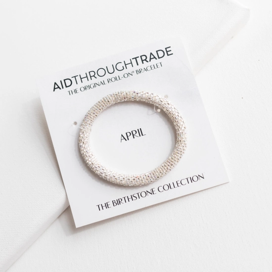 April Birthstone Roll-On® Bracelet