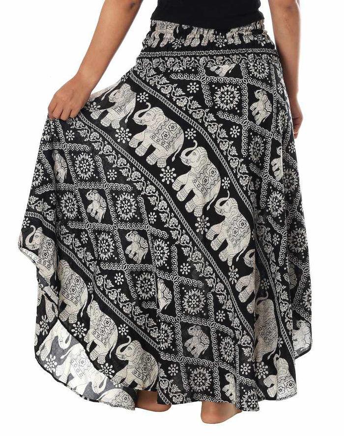 BLACK ELEPHANT BOHO SKIRT - Lannaclothesdesign Shop