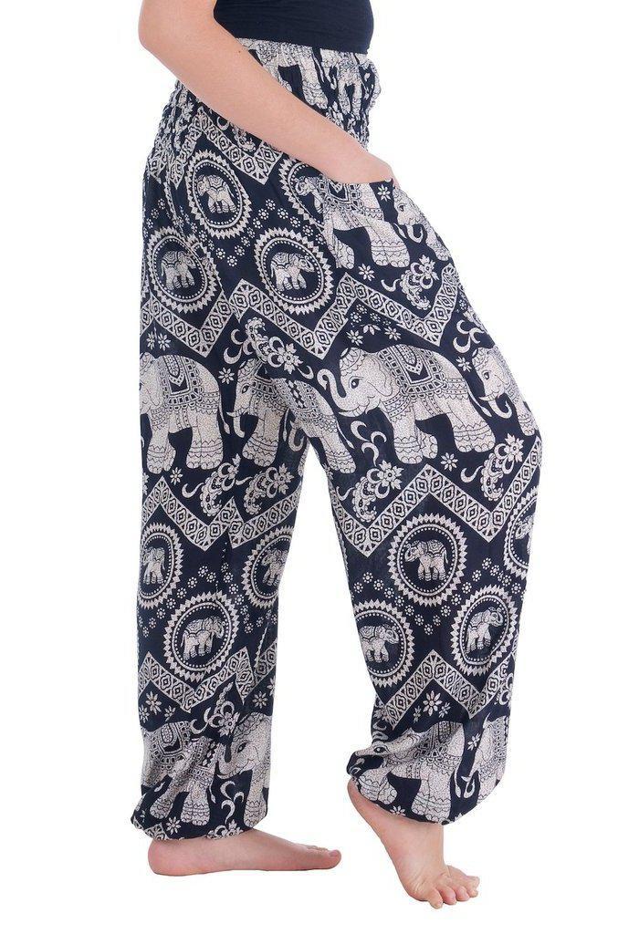 Black Elephant Harem Pants - Lannaclothesdesign Shop