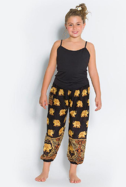 BLACK ELEPHANT KIDS HAREM PANTS - Lannaclothesdesign Shop