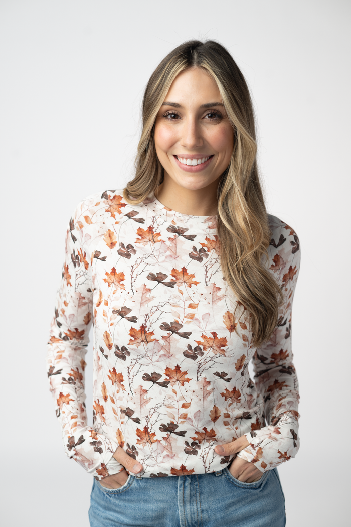 Blair Long Sleeve Top - Fall Foliage