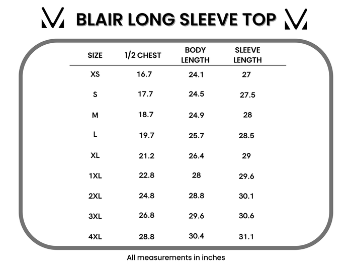 Blair Long Sleeve Top - Midnight Ghosts