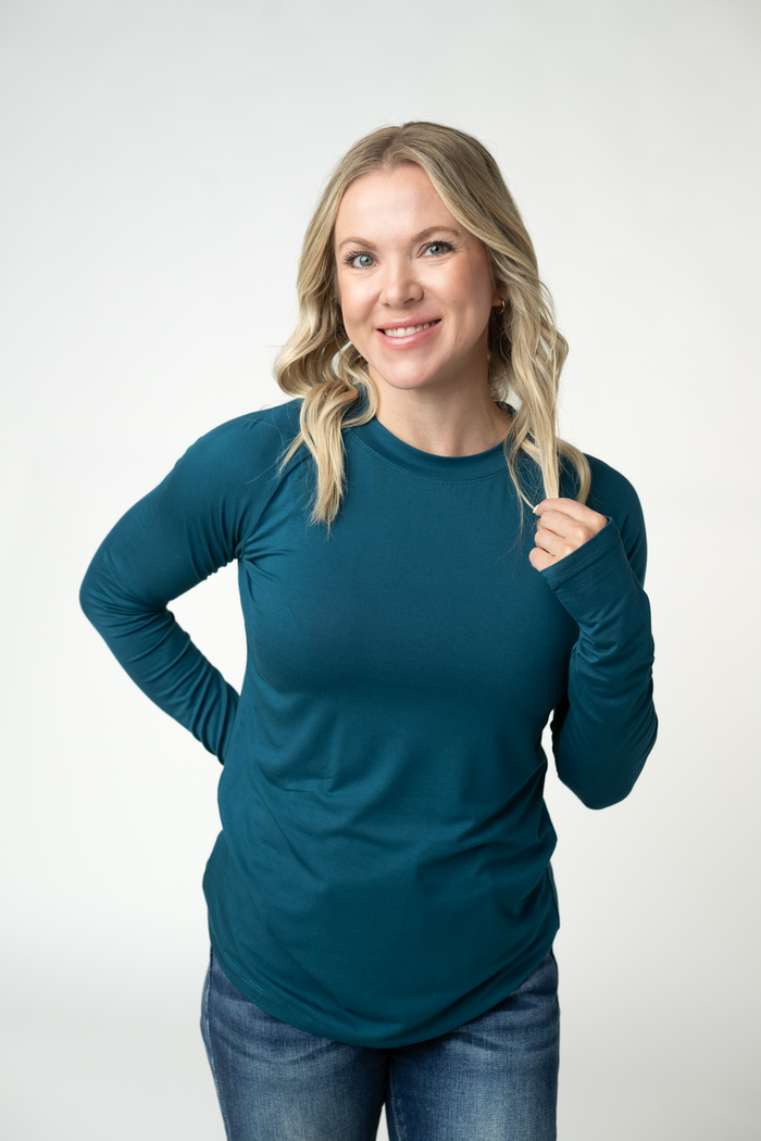 Blair Long Sleeve Top - Teal